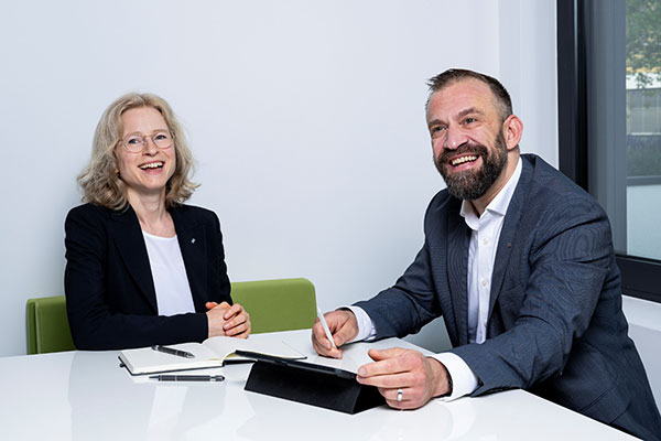 Eva Maria Zimmermann und Hannes Barske