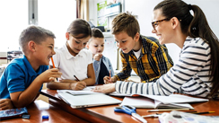 Kinder in Ganztagsbetreuung