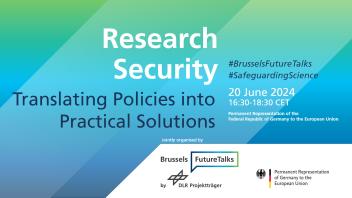 Veranstaltung: Brussels FutureTalks zu Research Security