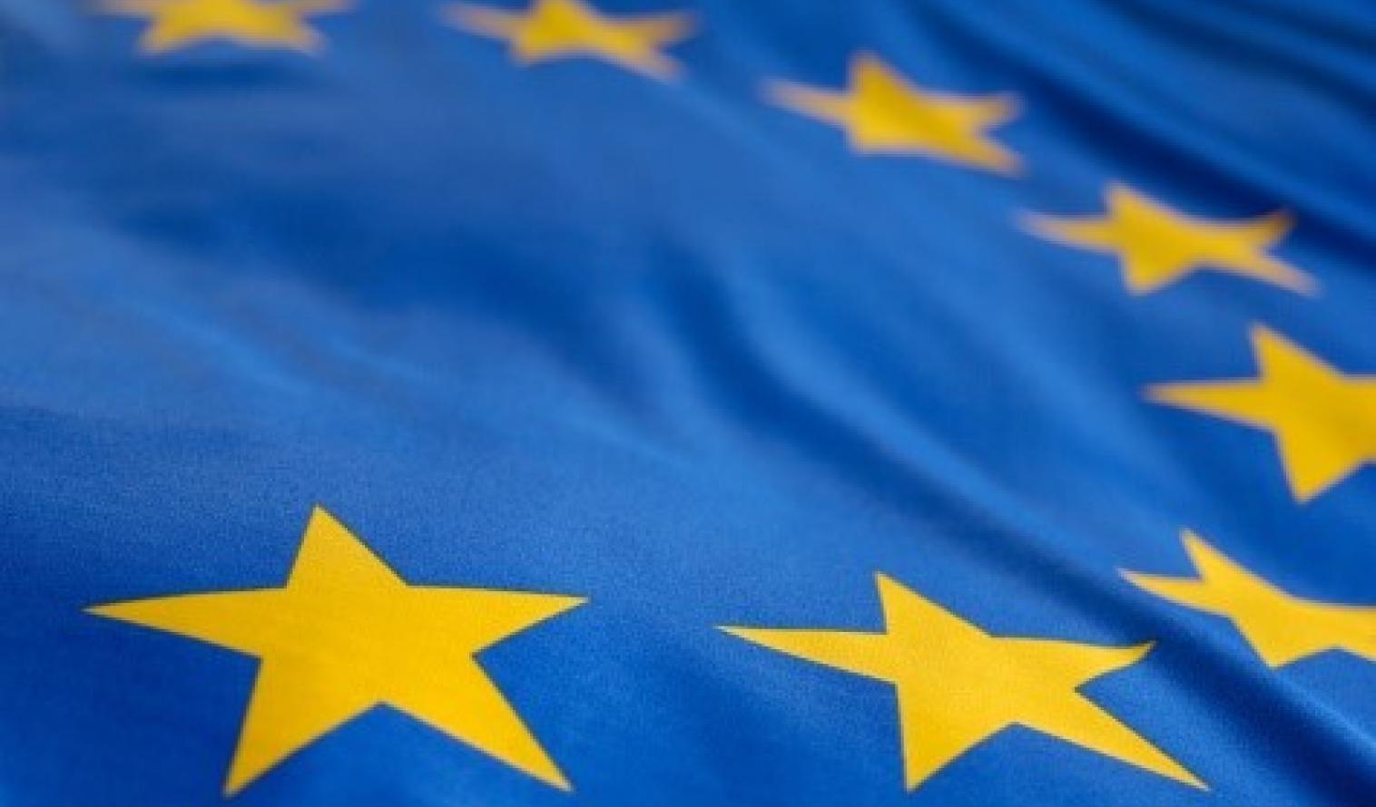 Ausschnitt der Flagge der Europäischen Union