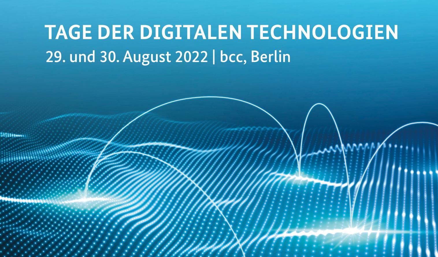 Keyvisual zur Veranstaltung Tage der digitalen Technologien 2022