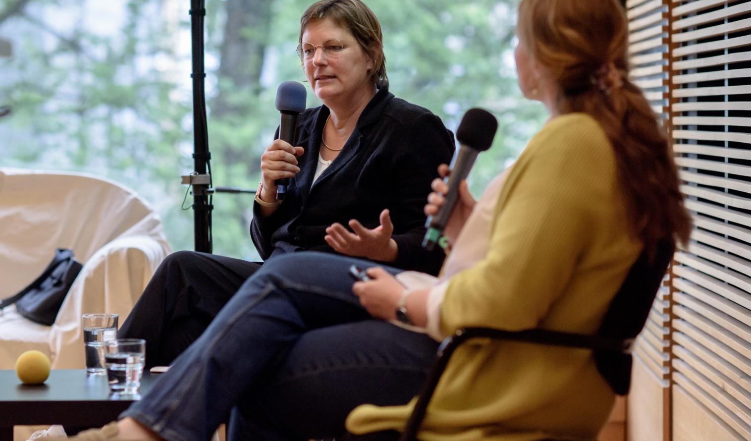 Tanja Wolf im Gespräch mit Isabel Aller