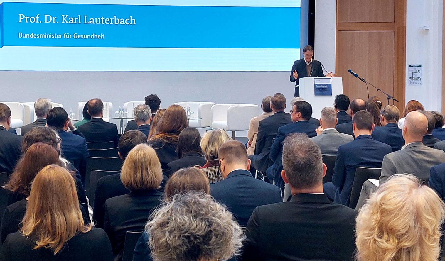 Eröffnung des Zukunftsforum Biotechnologie durch Bundesgesundheitsminister Professor Dr. Karl Lauterbach