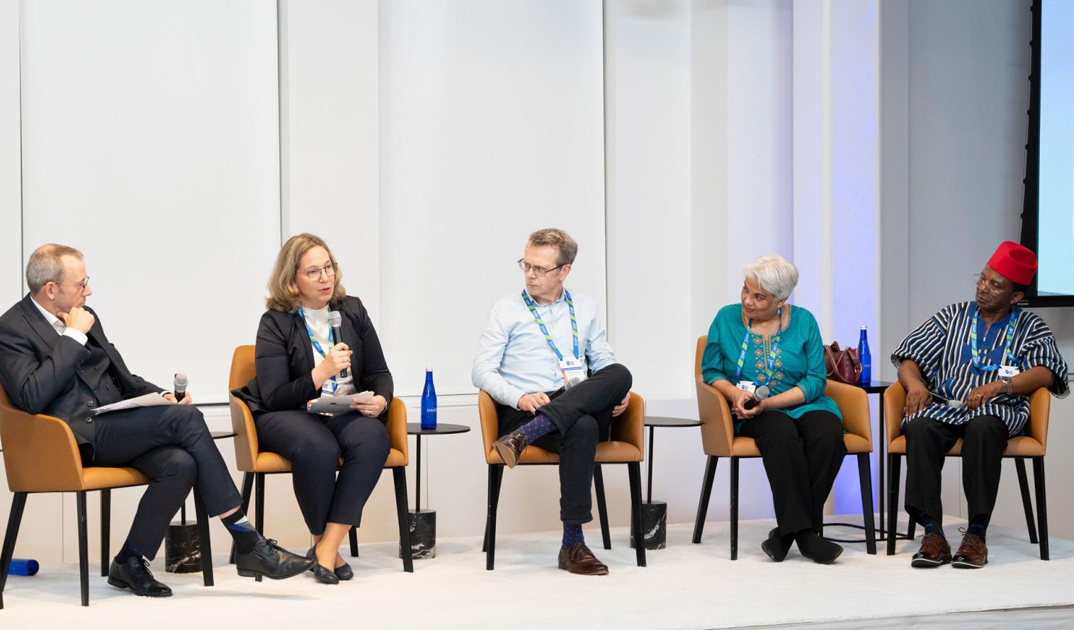 Podiumsdiskussion auf den Brain Days des UNGA80 Science Summit. 