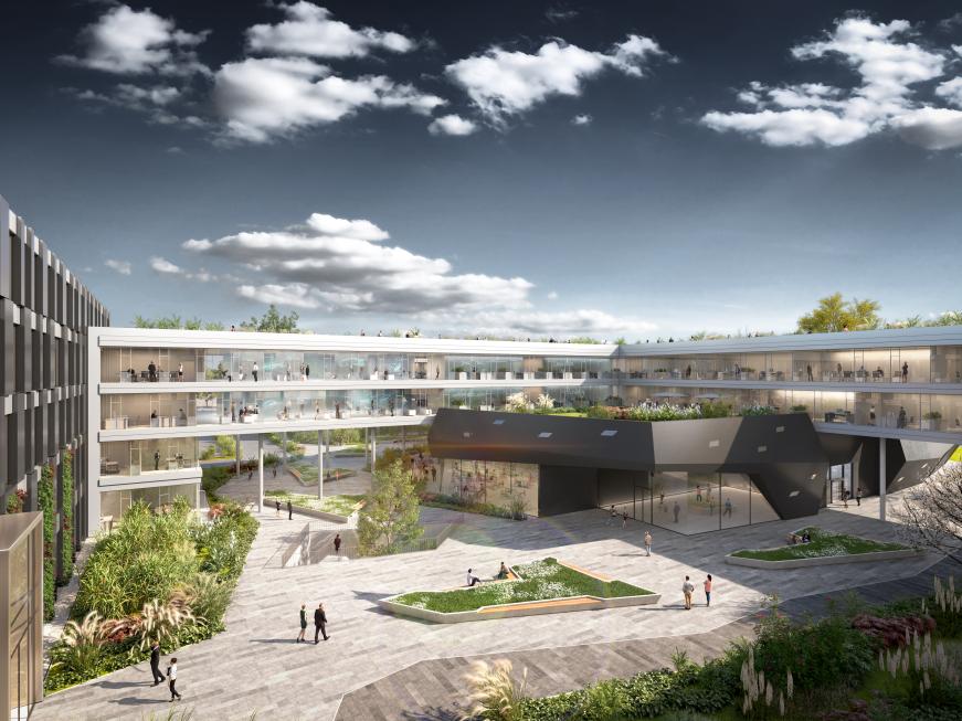 DLR Projektträger Campus Visualisierung Innenhof