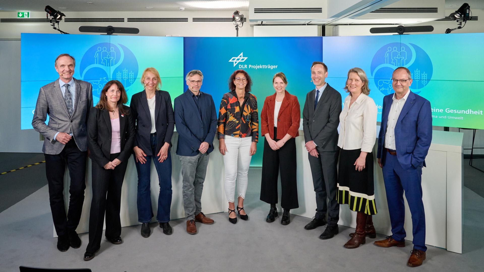 Podium der Veranstaltung One Health beim DLR Projektträger in Berlin